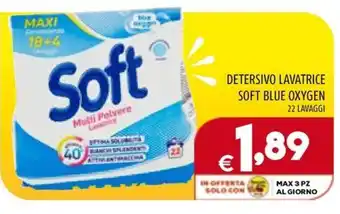 Il Centesimo DETERSIVO LAVATRICE SOFT BLUE OXYGEN 22 LAVAGGI offerta