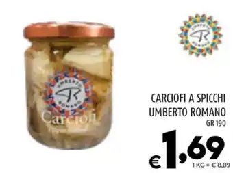 Il Centesimo CARCIOFI A SPICCHI UMBERTO ROMANO gr 190 offerta