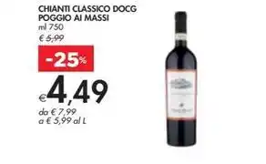 Bennet CHIANTI CLASSICO DOCG POGGIO AI MASSI offerta