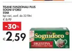 Bennet TISANE FUNZIONALI PLUS SOGNI D'ORO STAR offerta