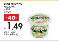 Bennet CUOR DI RICOTTA VALLELATA g 230 offerta