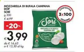 Bennet MOZZARELLA DI BUFALA CAMPANA DOP Sori offerta