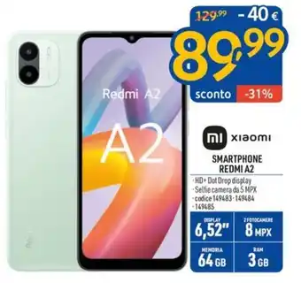 FreeShop xiaomi SMARTPHONE REDMI A2 offerta