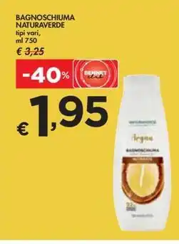 Bennet BAGNOSCHIUMA NATURAVERDE tipi vari, ml 750 offerta