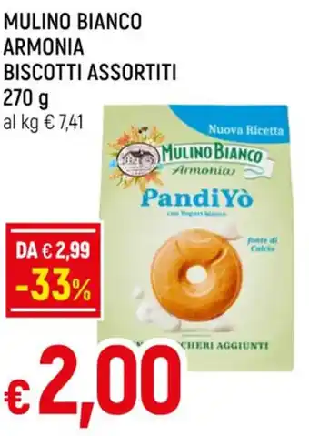 Famila MULINO BIANCO ARMONIA BISCOTTI ASSORTITI 270g offerta