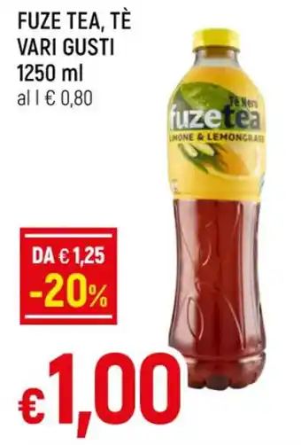 Famila FUZE TEA, TÈ VARI GUSTI 1250 ml offerta