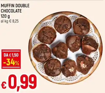 Famila MUFFIN DOUBLE CHOCOLATE 120g offerta