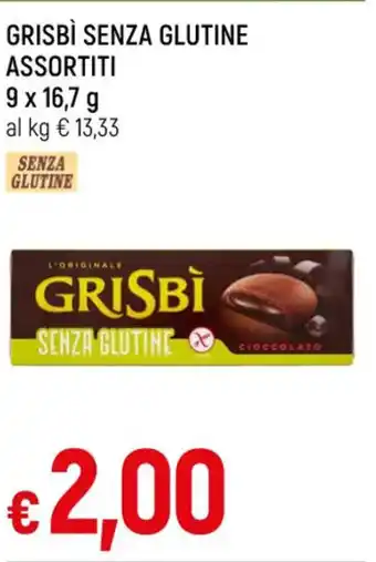 GRISBÌ SENZA GLUTINE ASSORTITI 9 x 16,7 g