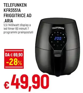 Famila TELEFUNKEN KFR3551A FRIGGITRICE AD ARIA offerta