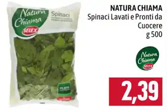 Famila NATURA CHIAMA Spinaci Lavati e Pronti da Cuocere g500 offerta