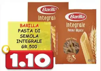 BARILLA PASTA DI SEMOLA INTEGRALE GR. 500