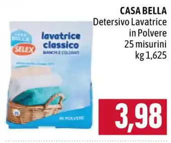 Famila CASA BELLA Detersivo Lavatrice in Polvere 25 misurini kg 1,625 offerta