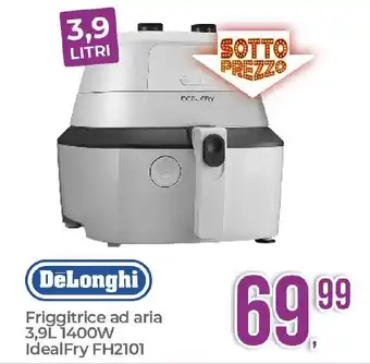 DeLonghi Friggitrice ad aria 3,9L 1400W IdealFry FH2101