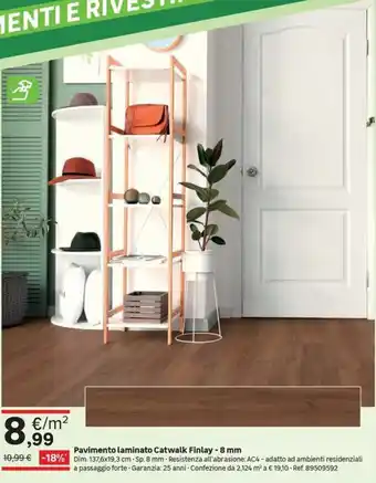 Leroy Merlin Pavimento laminato Catwalk Finlay - 8 mm offerta