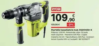 Leroy Merlin Martello tassellatore mod. RSDS1050-K offerta