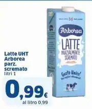 Sigma Latte UHT Arborea parz. scremato litri 1 offerta