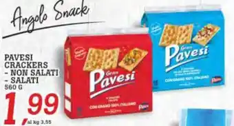 Coop Superstore PAVESI CRACKERS - NON SALATI - SALATI 560 G offerta