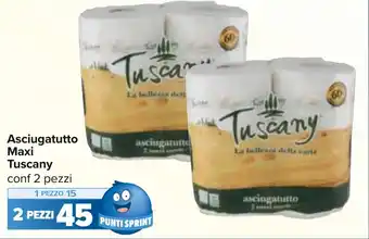 Carrefour Asciugatutto Maxi Tuscany conf 2 pezzi offerta