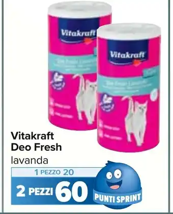 Carrefour Vitakraft Deo Fresh lavanda offerta