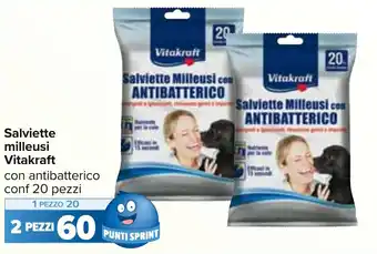 Carrefour Salviette milleusi Vitakraft offerta