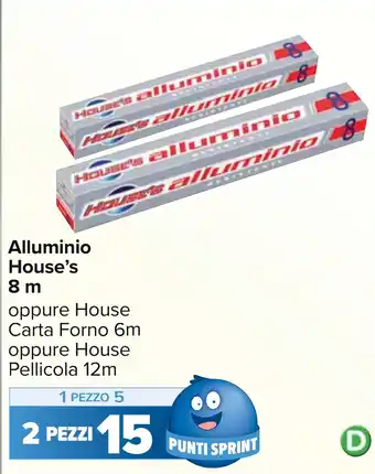 Carrefour Alluminio House's 8 m offerta
