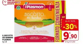 Iperal IL BISCOTTO DEI BAMBINI PLASMON kg 1,8 offerta