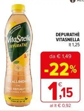 Iperal DEPURATHÈ VITASNELLA lt 1,25 offerta