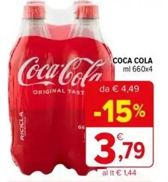 Iperal COCA COLA ml 660x4 offerta