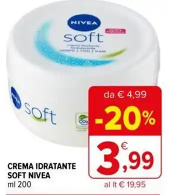 Iperal CREMA IDRATANTE SOFT NIVEA ml 200 offerta