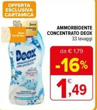 Iperal AMMORBIDENTE CONCENTRATO DEOX 33 lavaggi offerta