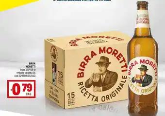 Metro BIRRA MORETTI bott. VAP 66 cl offerta
