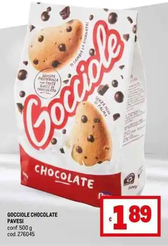 Metro GOCCIOLE CHOCOLATE PAVESI conf. 500 g offerta