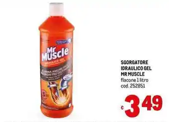 Metro SGORGATORE IDRAULICO GEL MR MUSCLE flacone 1 litro offerta
