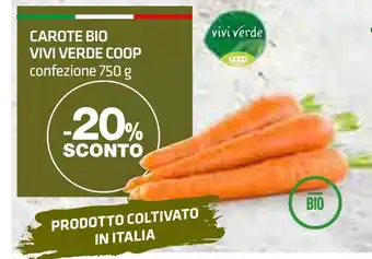 Superconti CAROTE BIO VIVI VERDE COOP confezione 750 g offerta