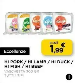 Arcaplanet Hi Pork/Hi Lamb/Hi Duck/Hi Fish/Hi Beef Vaschetta offerta
