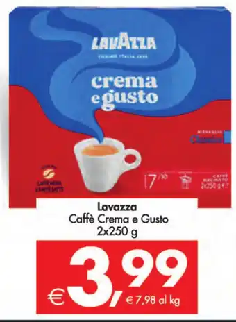 Deco Supermercati Lavazza Caffè Crema e Gusto 2x250 g offerta