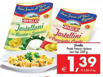 Deco Supermercati Divella Pasta fresca ripiena vari tipi 250 g offerta
