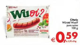 Citterio Würstel Wuoi? puro suino 100 g
