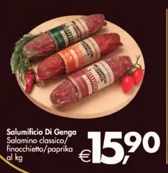 Deco Supermercati Salumificio Di Genga Salamino classico/ finocchietto/paprika offerta