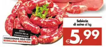 Deco Supermercati Salsiccia di suino offerta