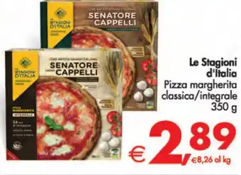 Deco Supermercati Le Stagioni d'Italia Pizza margherita classica/integrale 350 g offerta