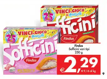 Deco Supermercati Findus Sofficini vari tipi 250 g offerta