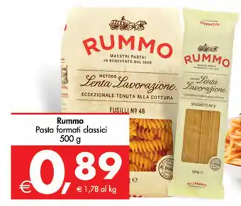 Deco Supermercati Rummo Pasta formati classici 500 g offerta