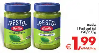 Deco Supermercati Barilla | Pesti vari tipi 190/200 g offerta