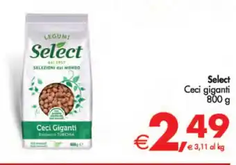 Deco Supermercati Select Ceci giganti 800 g offerta
