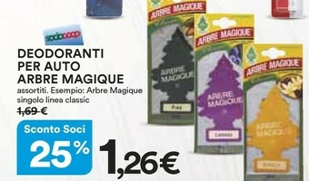 Coop Arbre magique Accessori auto offerta