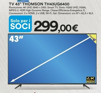 Coop Thomson Tv led 32 offerta