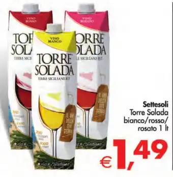 Deco Supermercati Settesoli Torre Solada bianco/rosso/ rosato 1 It offerta