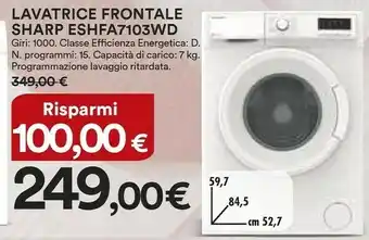 Coop Sharp Lavatrice offerta