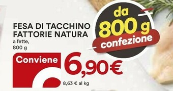 Coop Fattorie Natura Tacchino offerta